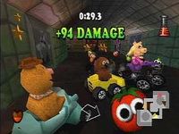une photo d'Ã©cran de Muppet RaceMania sur Sony Playstation